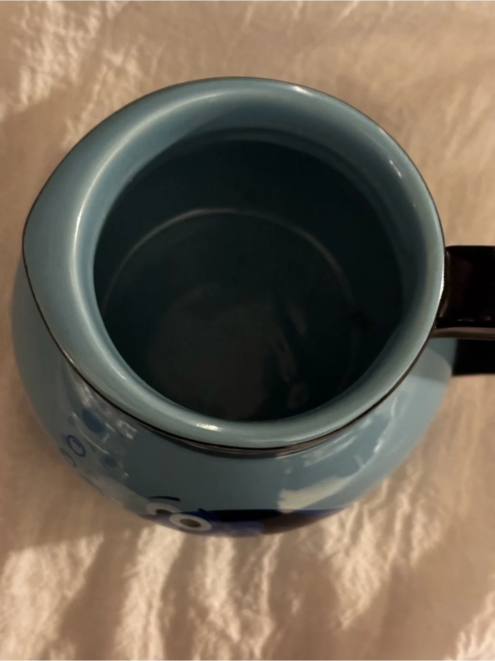 Disney Store 'Finding Dory' Coffee Pot shaped Mug/Cup Blue Ceramic Fish Pixar.